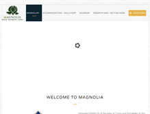 Tablet Screenshot of magnoliaresorts.com